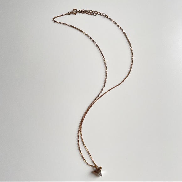 Dainty Shark Tooth Layering Necklace - Picture 2 of 5